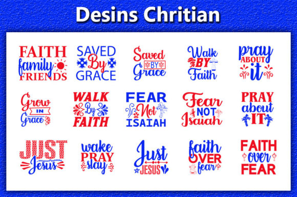 20 Christian Quotes Designs Bundle: Graphics for Crafts