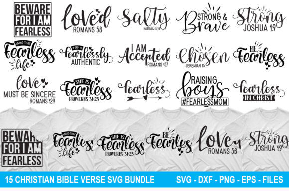 Christian Bible Verse Bundle: Graphics for Faith Crafts