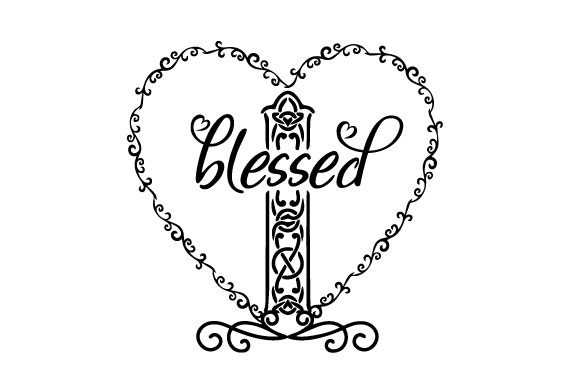 Christmas Blessed Jesus Heart: Graphics for Faith Crafts