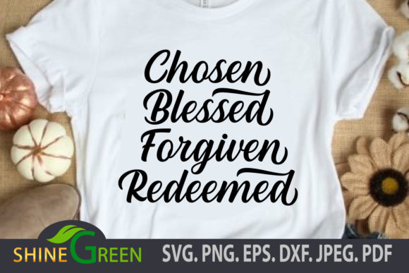 Christmas Chosen Blessed Graphics for Faith Crafts