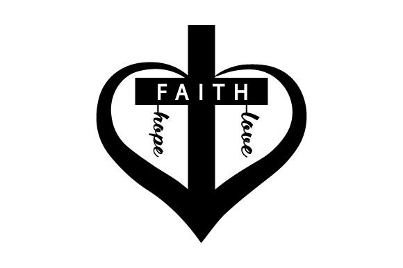 Christmas Heart Faith Hope Love Jesus Design Review