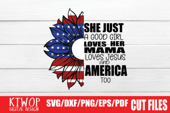 Good Girl Patriotic Graphics for Faith Crafts