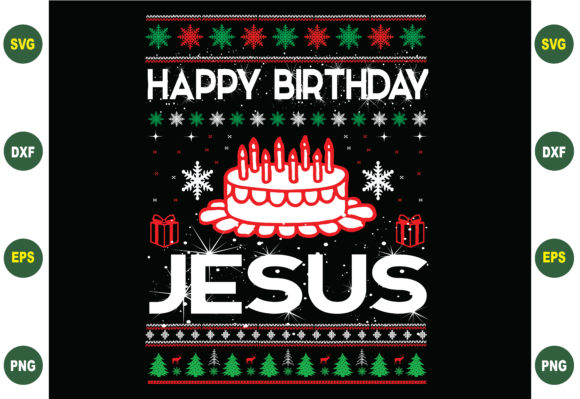 Happy Birthday Jesus Christmas Graphics for Crafts