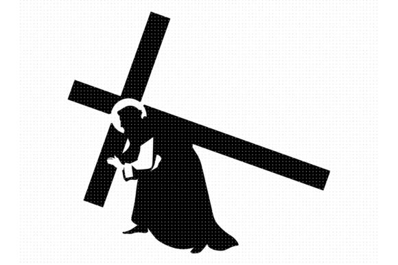 Jesus Christ Carrying the Cross Graphics for Crafts