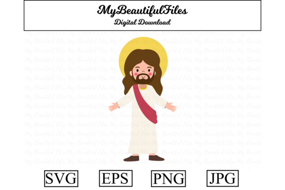 Jesus Christian Graphics: Illustrations for Faith Brands