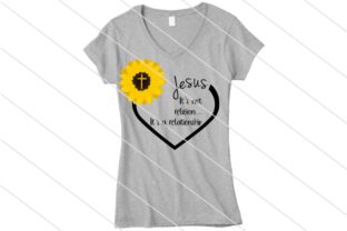 Jesus Sunflower Graphics for Faith-Based Crafts
