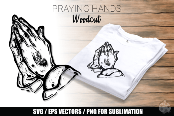 Praying Hands Graphics for Faith Crafts